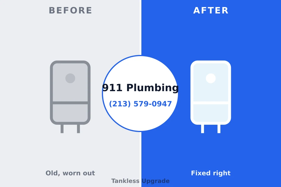 Before and after: plumbing repair Pinedale, WY